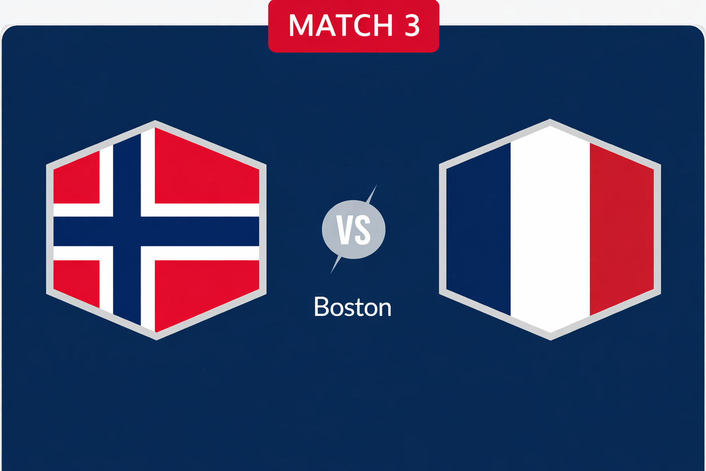 FRANCE / NORVÈGE  Vendredi 26 Juin 15:00